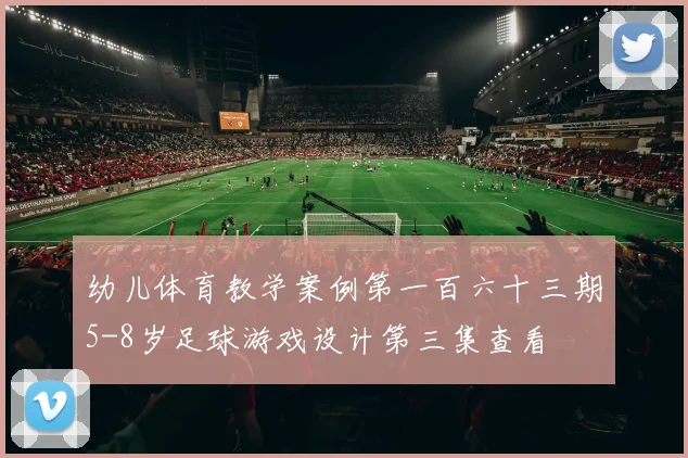 幼儿体育教学案例第一百六十三期5-8岁足球游戏设计第三集查看